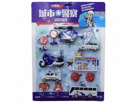 3616#12PCS CITY POLLICE TOY SET